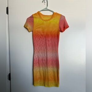 Skatie x Rocky Barnes Mesh Dress Sunset